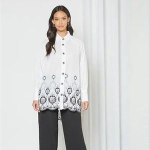 Sister Jane oversized embroidered shirt size XS